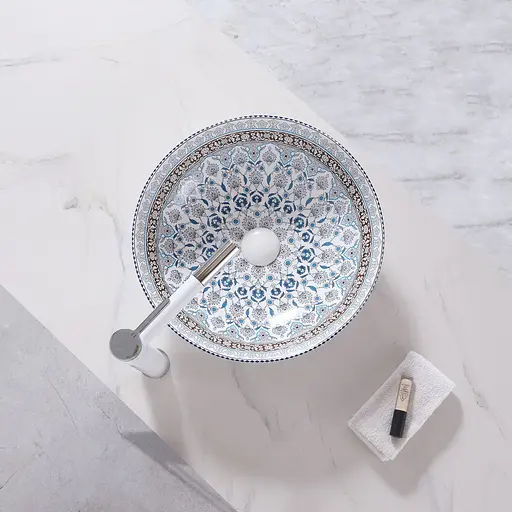 Умивальник Rea Arte blue накладний REA-U0267, Чорний - фото 4