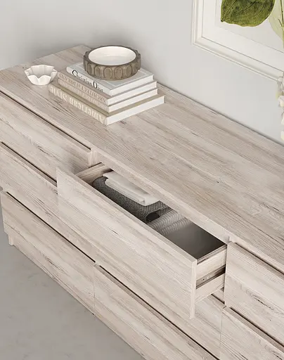 Комод у вітальню MebelStar Нео 9Ш 180x43x75,5 см Аляска сірий (MBS-1321) - фото 3