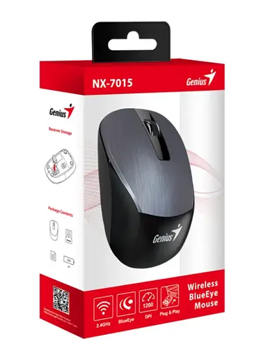 Миша Genius NX-7015 Iron Gray (31030015400/31030019400) [69981] - фото 4