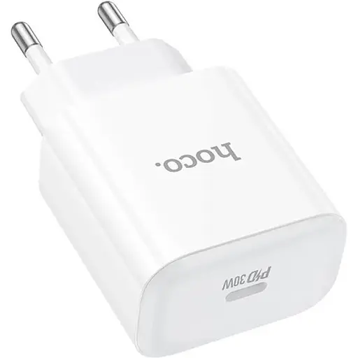 Зарядное устройство Hoco C76A Pro 1Type-C PD/QC 30W PPS White - фото 5