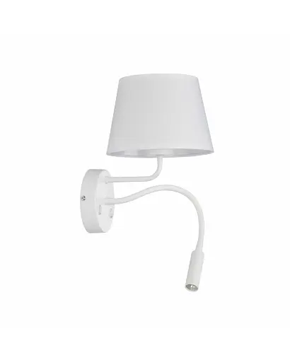 Бра, настінний світильник Tk Lighting 10080 Maja E27+G9 2x60+6W IP20 Wh - фото 3