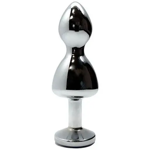 Металева анальна пробка Wooomy Lollypop Double Ball Metal Plug Red S діаметр 2.8 см довжина 8.5 см - фото 2