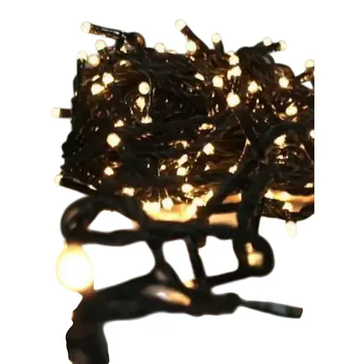 Светодиодная гирлянда нить уличная Led Cob 5м 50led батарейки Warm White