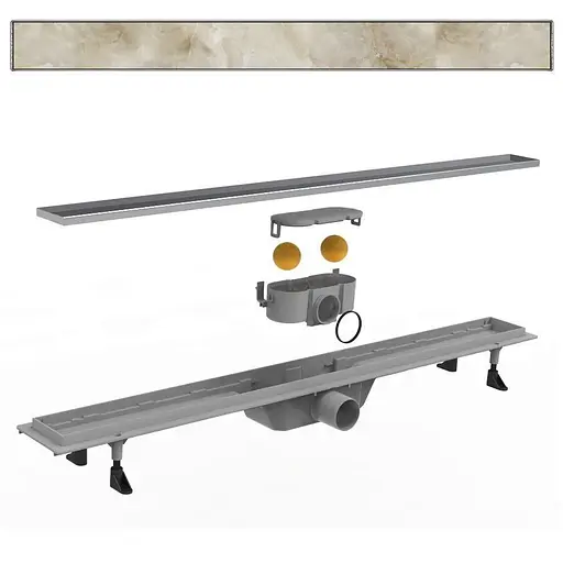 Душовий канал Volle з решіткою Під плитку 800 мм 90-22-801 - фото 4