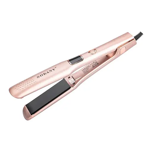 Подарунковий бокс фен-стайлер 1000 Вт з іонізацією + керамічний випрямляч + набір дорожніх косметичок ПВХ (2 шт.) CP2026-7 - фото 3