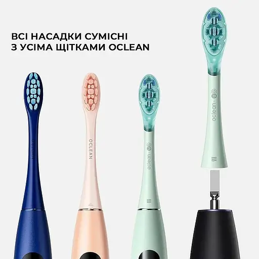 Насадка Oclean Ultra Gum Care Brush Head UG01 G02 Green 2 psc  - фото 2