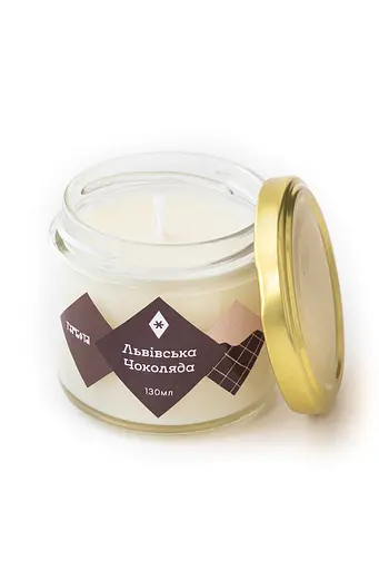 Свічка Львівська Чоколяда Мініатюри 130 мл Соєвий віск - фото 2