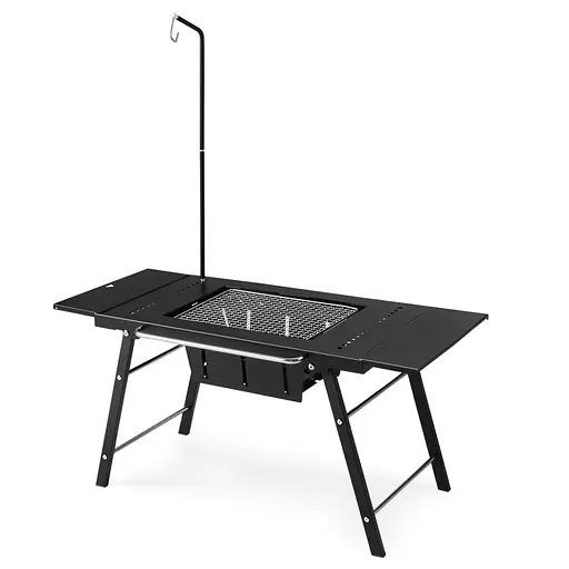 Стіл для барбекю Naturehike CNK2350CF018 сталевий Чорний