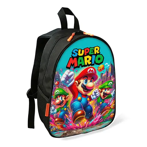 Рюкзак Супер Марио детский школьный/городской 34х27х13 см для мальчика (02466)