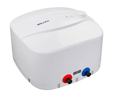 Водонагрівач Willer Optima Mini, 1500 Вт, мокрий ТЕН, 15 л, квадратний, вертикальний, над мийкою, білий (PA15R) - фото 4