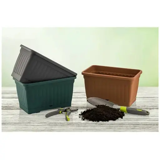 Вазон KEMER №2 11l 505х185х170mm балконний теракот - фото 5