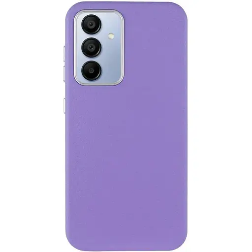 Шкіряний чохол Epik Leather Case Metal Buttons для Samsung Galaxy S23 FE Light Purple