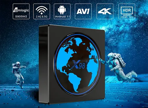 Смарт ТВ приставка Android SmartTV Box X98 mini 4/64Gb - фото 5
