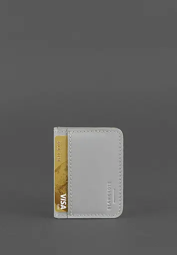 Кожаная обложка для ID-паспорта и водительского заседания 4.1 Серая с гербом - фото 5