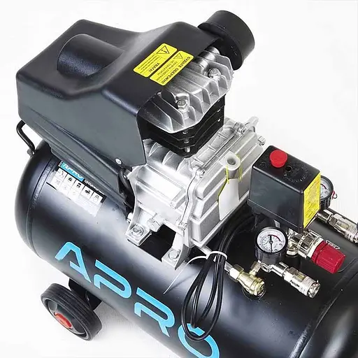 Компресор одноциліндровий Apro OFD-50 1,5кВт 205 л/хв. 50 л 2 крана 30412 - фото 8