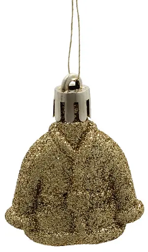 Набір ялинкових прикрас Chomik срібло + шампань 24 шт. (BIK7205) - фото 9