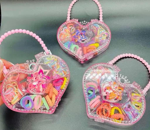 Набір аксесуарів для волосся в боксі серце 3 в 1 - фото 3