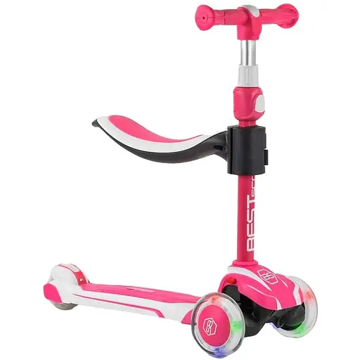Самокат дитячий Best Scooter 27х58 см Рожевий 000254870