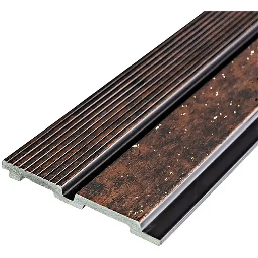 Рейка декоративна Wall Sticker PS 2900х120х12 мм Мідний із золотими вкрапленнями SW-00001747