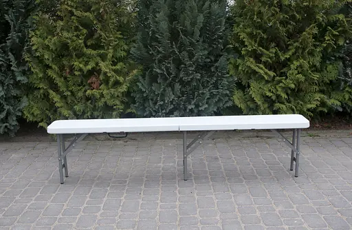 Лава розкладна садова туристична 180см біла - фото 6