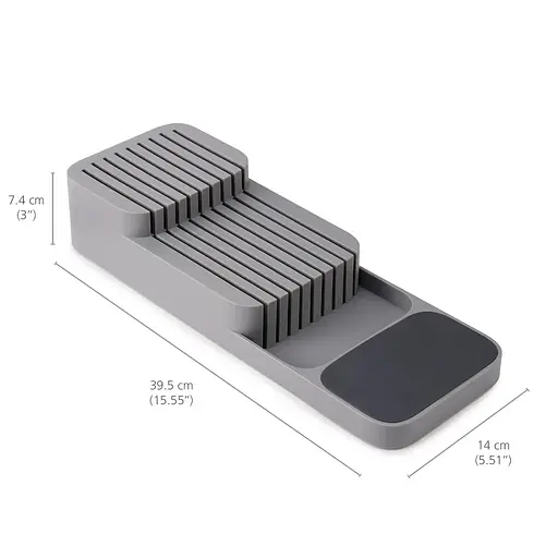 Кухонний органайзер для ножів 39.5х14 см, Kitchen Master Сірий 85873 - фото 7