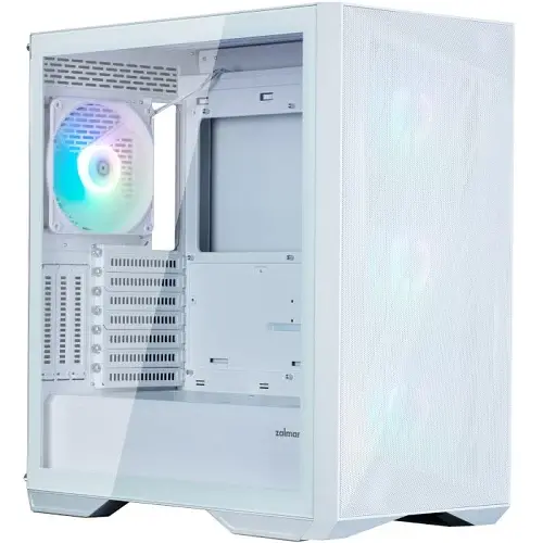 Корпус Zalman Z9 Iceberg MS, White, Mid Tower, без БЖ, для E-ATX / ATX / Micro ATX / Mini ITX, 1xType-C / 2xUSB 3.0 / 2xUSB 2.0, макс. CPU - 185 мм / VGA - 390 мм, 4x140 мм ARGB, бічна панель із загартованого скла - фото 1