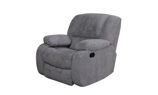Крісло Ремо з механічним реклайнером сірий