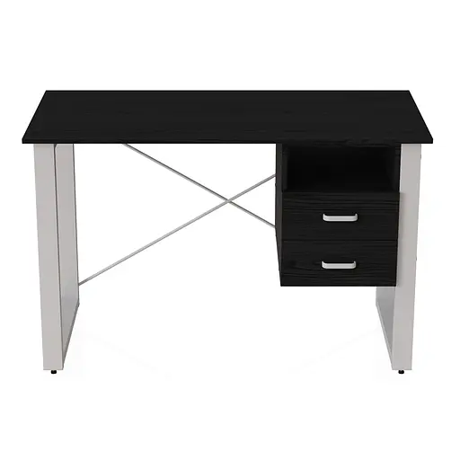 Письмовий стіл із ящиками Ferrum-decor Оскар 750x1400x600 метал Білий ДСП Сосна Кембра 16 мм (FRD-103243)