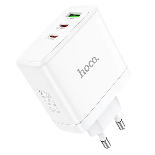 МЗП Hoco N30 Glory PD65W (2Type-C/1USB) White - фото 2
