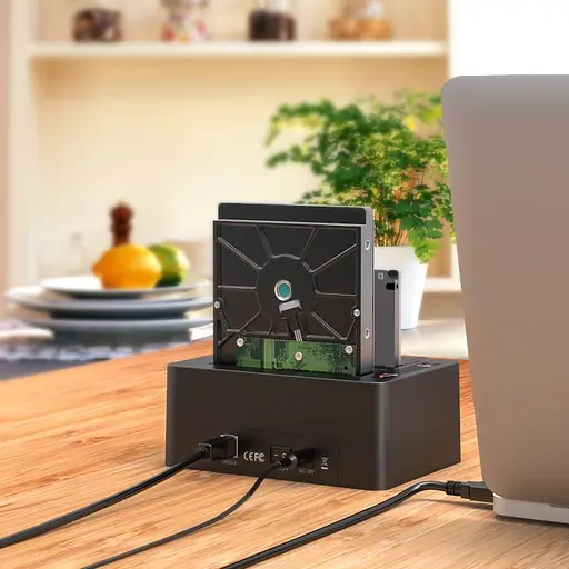 Внешний карман Maiwo клонир. для 2*HDD 2,5"/3,5" SATA/SSD через USB3.0 (K3082A) - фото 6