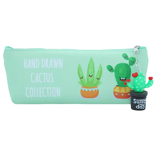 Пенал силіконовий із підвіскою Кактус, PVC, 21156Y-P (В асортименті) - фото 2