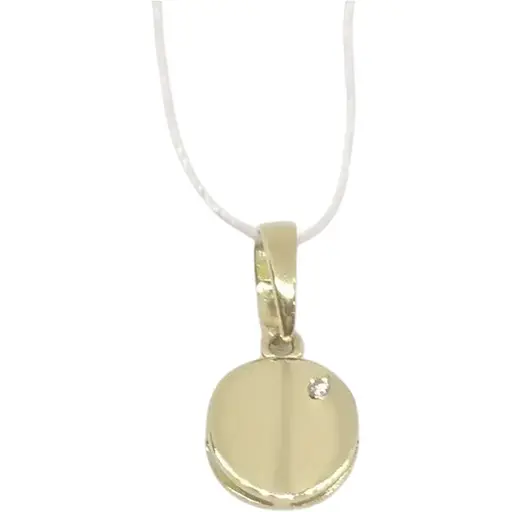 Золотая подвеска Столичная Ювелирная Фабрика с фианитом. 441061Ж