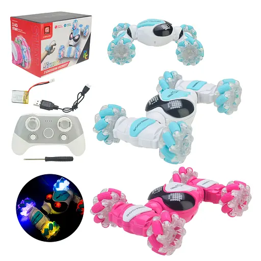 Машина-перевертиш на радіокеруванні, музика, світло, CV8818-106AB - фото 3