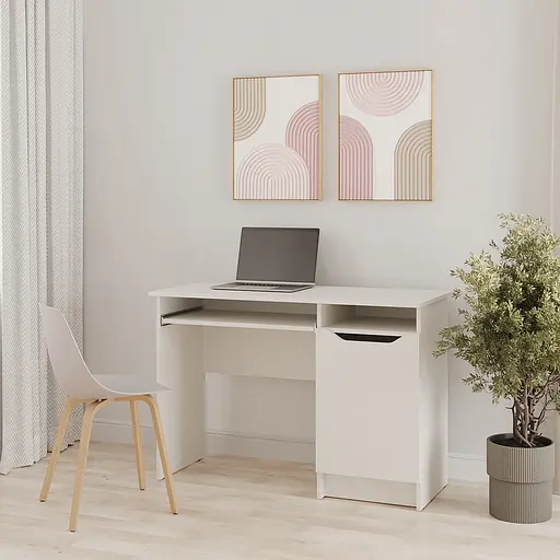 Письменный стол MebelStar Лилу 110x50x75 см Аляска белый (MBS-1309)