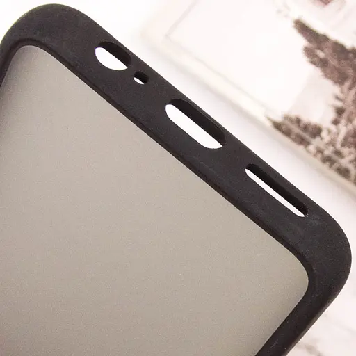 Чехол TPU+PC Lyon Frosted для Xiaomi Redmi Note 9 / Redmi 10X Черный - фото 6