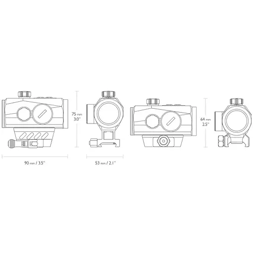 Прицел коллиматорный Hawke Endurance RD 1x30 3 МОА Weaver - фото 5