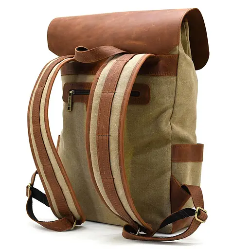 Чоловічий шкіряний рюкзак TARWA 42х33х12 см sum0026128 - фото 5