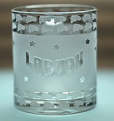 Дитяча скляна чашка 320 мл Лабуба кружка з гравіюванням склянка для малюка Labubu - фото 2