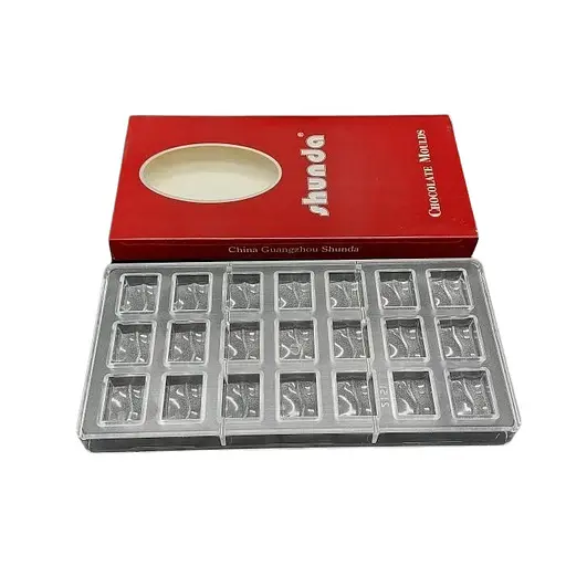 Форма поликарбонатная для шоколадных конфет и шоколада 13.5 x 27.5 см №4, Kitchen Master Прозрачный 86224 - фото 2