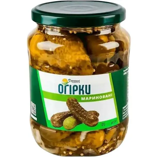 Огурцы Домашні продукти маринованные 370 мл