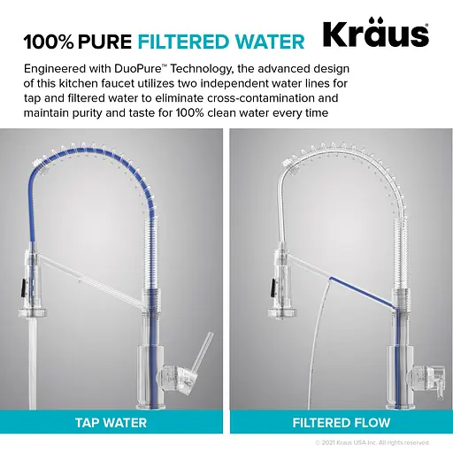 Змішувач для кухні на дві води Kraus Bolden KFF-1610CH Хром - фото 10