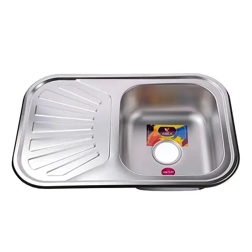 Мийка кухонна Mira MR 7549 D Decor прямокутна з полицею 750х490х180 мм 30412 - фото 1