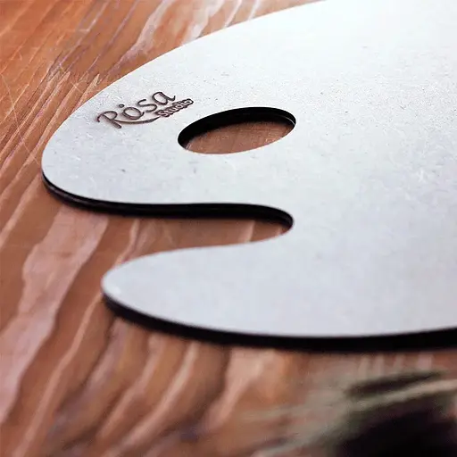 Палитра Rosa Studio деревянная овальная МДФ грунтованная 25х35 см.  - фото 3