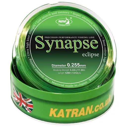 Волосінь Katran Synapse Eclipse 1200 м (neon/black) 0.255 мм 11.55 lb - фото 2