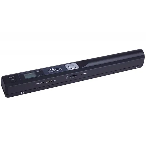 Сканер A4 Media-Tech ScanLine MT4090, 900 dpi, USB, Micro SD, портативный, 2 бат-ки АА, OCR черный