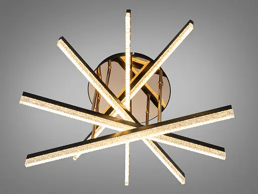 LED люстра стельова Romin чорна 72 Вт 12 м² без пульта - фото 3