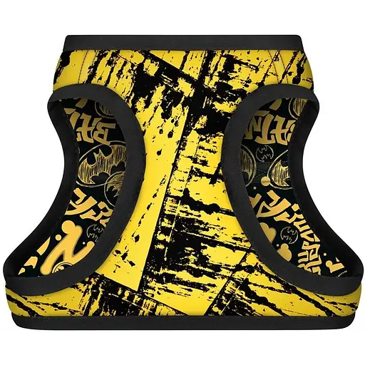 Шлейка для собак Waudog Clothes мягкая с QR паспортом, рисунок "Бэтмен эскиз", XS3 - фото 2