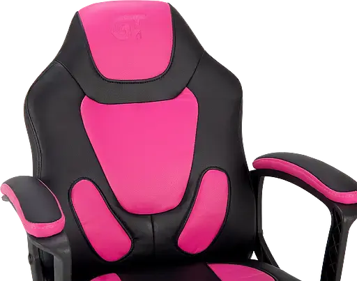 Геймерское детское кресло GT Racer черное с розовым (X-1414 Black/Pink) - фото 4
