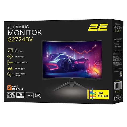 Монитор 27" 2E GAMING G2725BV Curved QHD VA 180Hz (2E-G2725BV-01.UA) - фото 14
