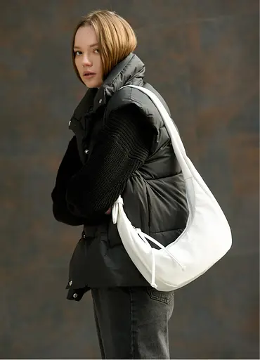 Женская сумка Sambag HOBO S белый 30 х 13 х 8 см (53100008) - фото 1